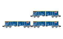 Arnold HN6602 - N - 3-tlg. Set Offener Güterwagen Eamnos, SNCF, Ep. VI